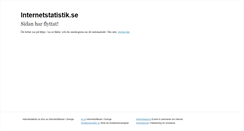 Desktop Screenshot of internetstatistik.se